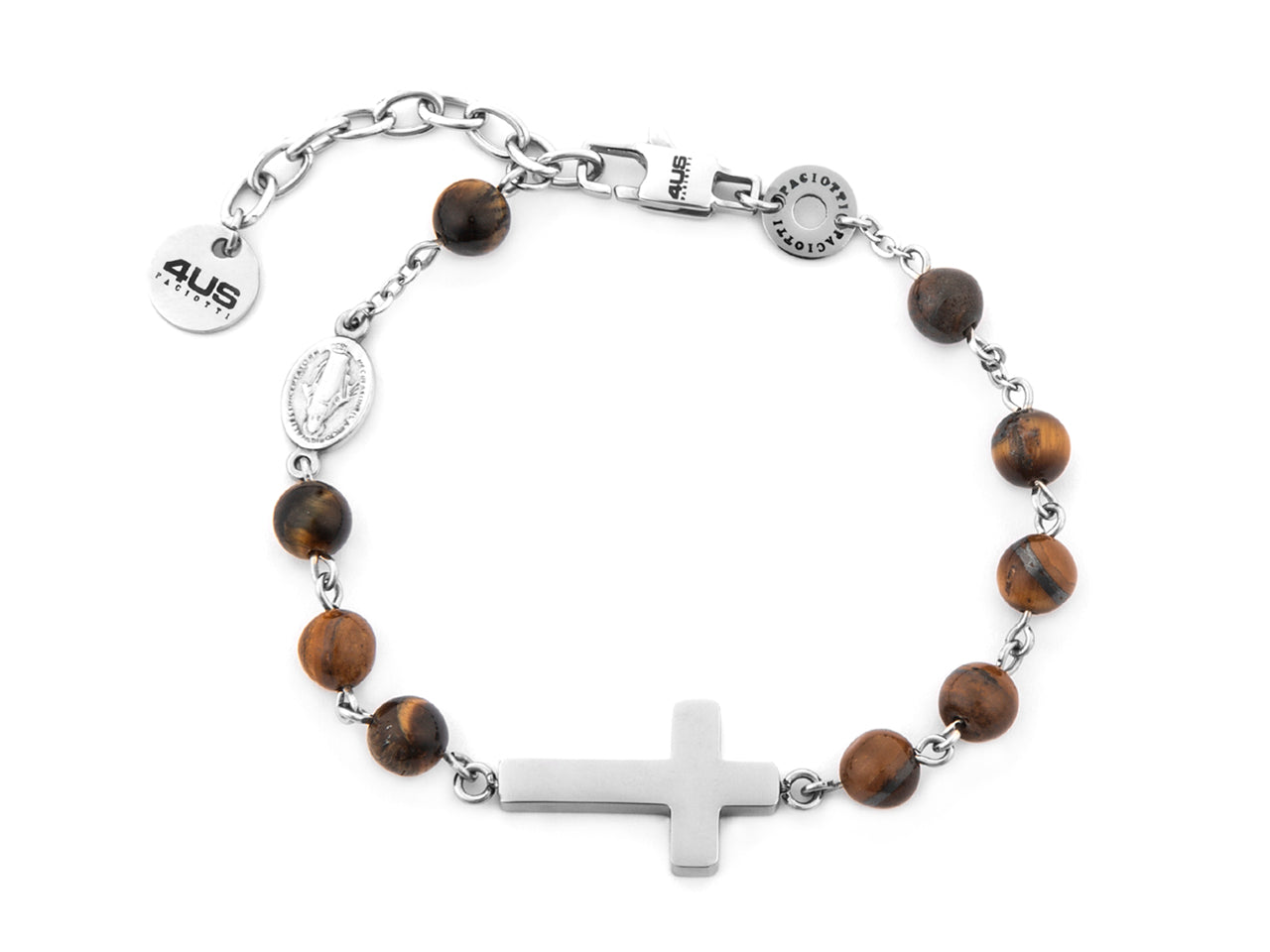 Bracciale Uomo Acciaio 4US Cesare Paciotti Rosario  4UBR7491