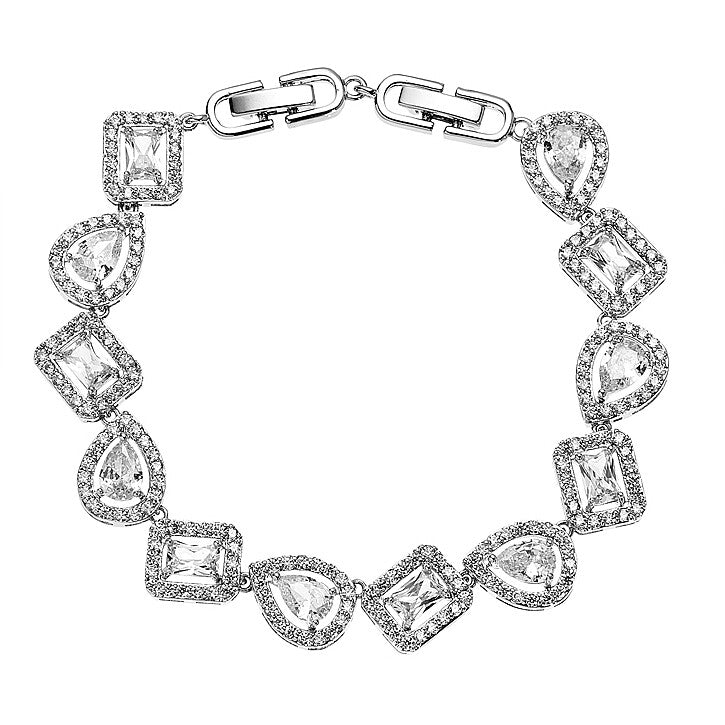 Bracciale Donna Ottaviani Tennis Semirigido Zirconi Bianchi Multi Pietra 500692B