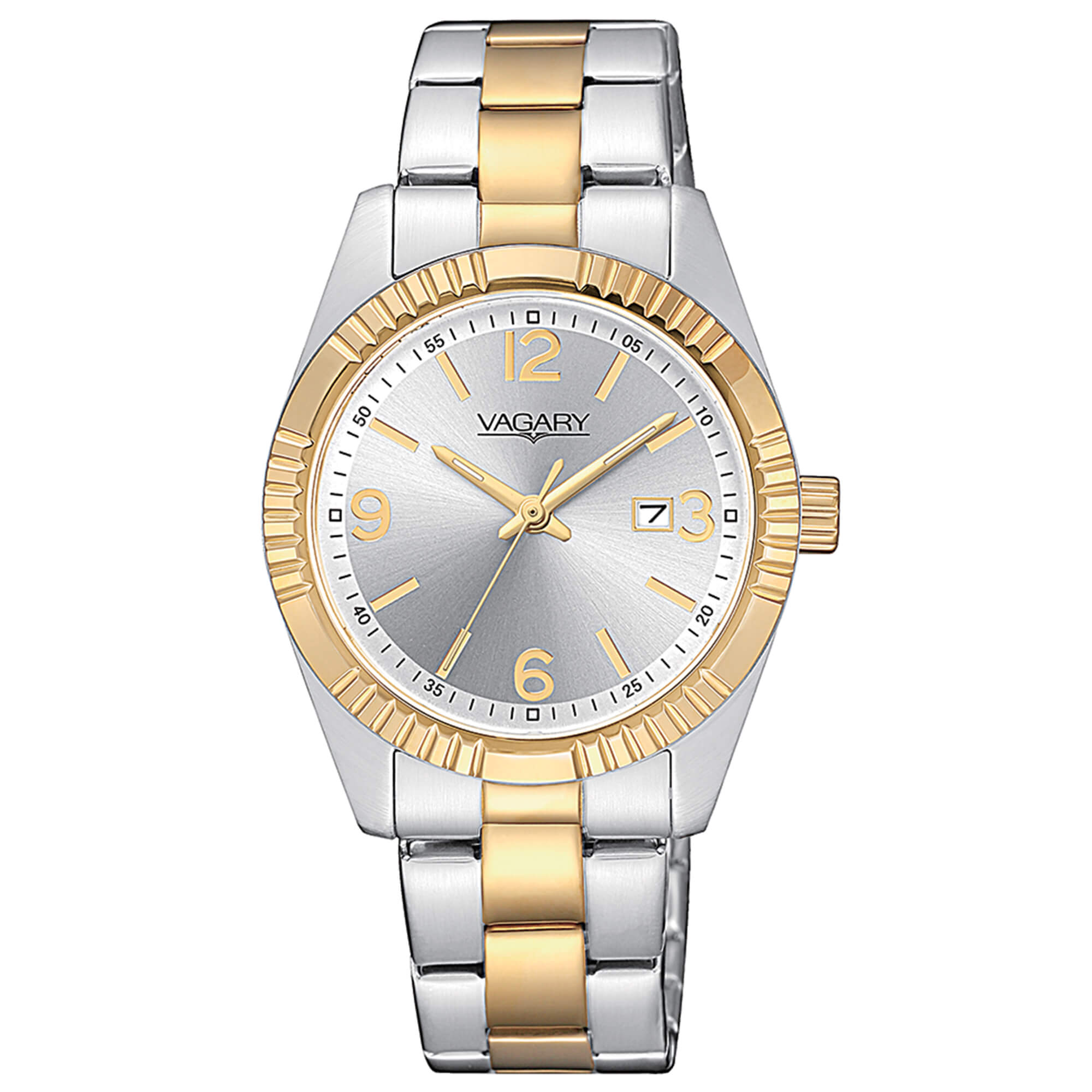 Orologio Donna Vagary By Citizen Acciaio Bicolore Quarzo Solo Tempo IU2-235-11