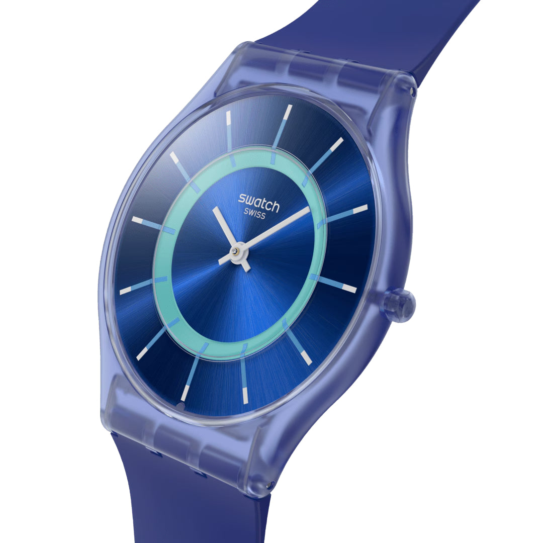 Orologio Unisex Swatch JAMMY GRAPE DREAM Skin Blu Turchese SS08I100