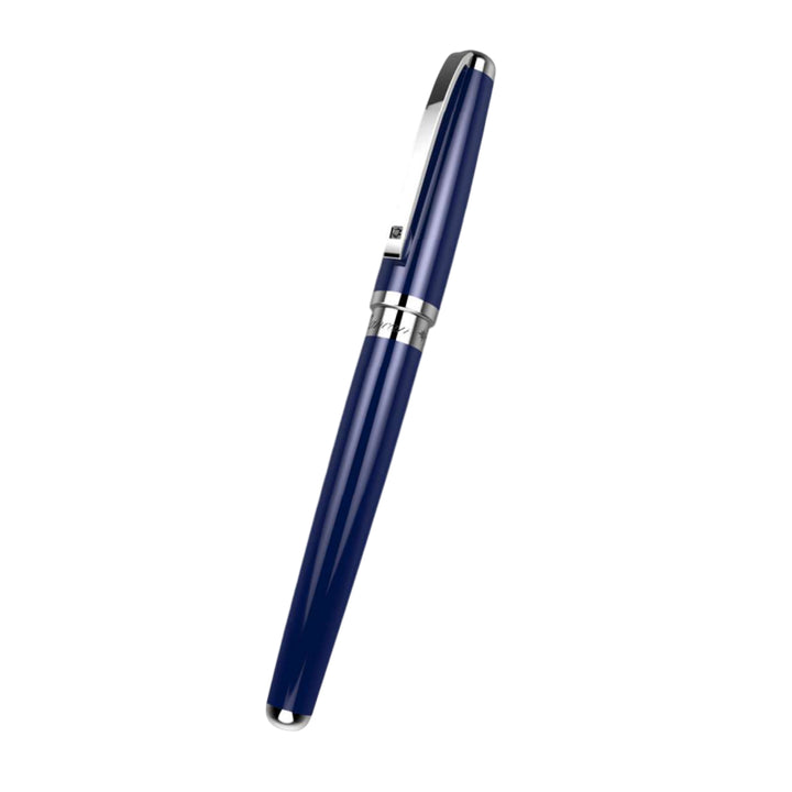 Penna Uomo Zancan Sfera Acciaio Blu Diamante Nero HPN038-DN