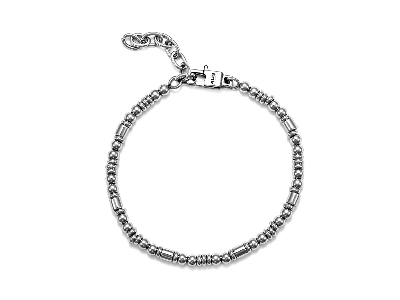 Bracciale Uomo 4US Cesare Paciotti Acciaio Lucido Biglie Lisce Cilindri 4UBR5563