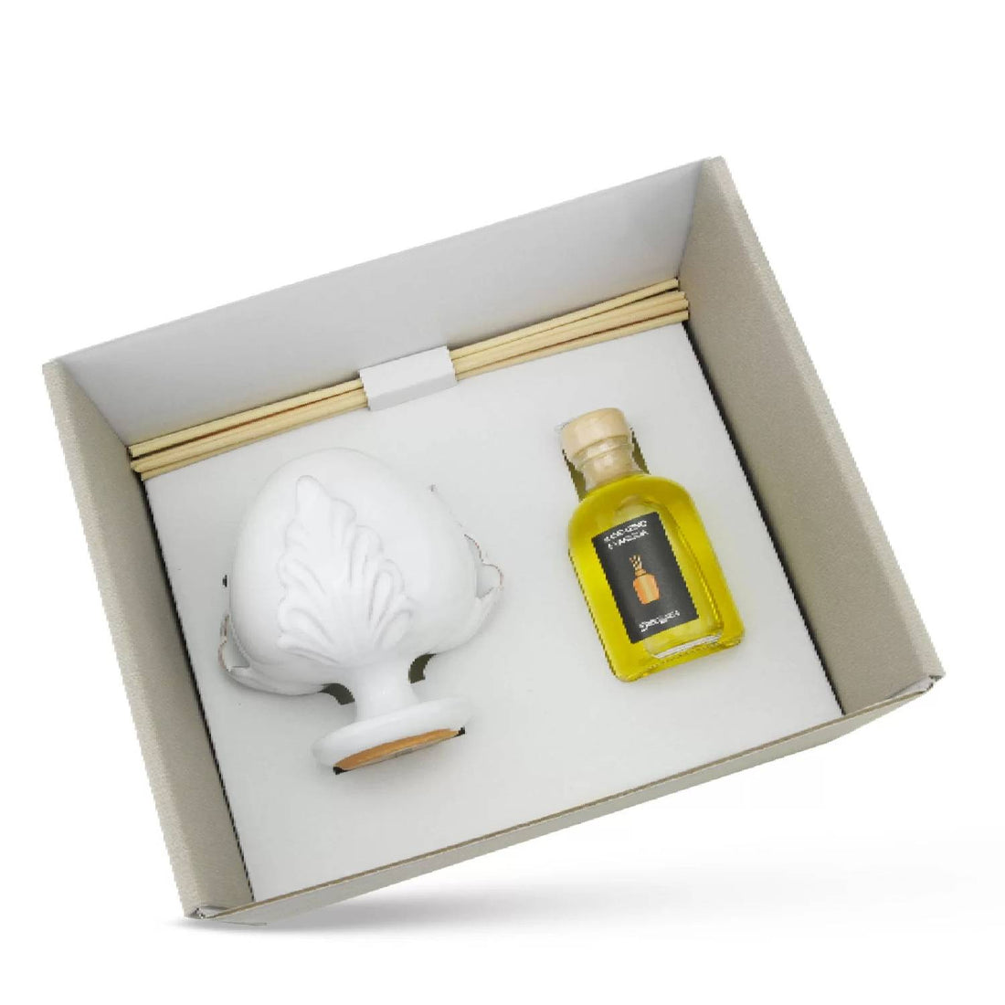 Profumatore D'Ambiente Erbolinea Ceramica Linea Art Pumo Bianco Fragranza Melagranata 50 ML
