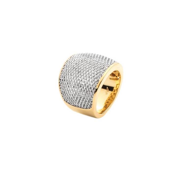 Anello Donna 4US Cesare Paciotti Ottone Oro Pvd 4UAN8550W/L