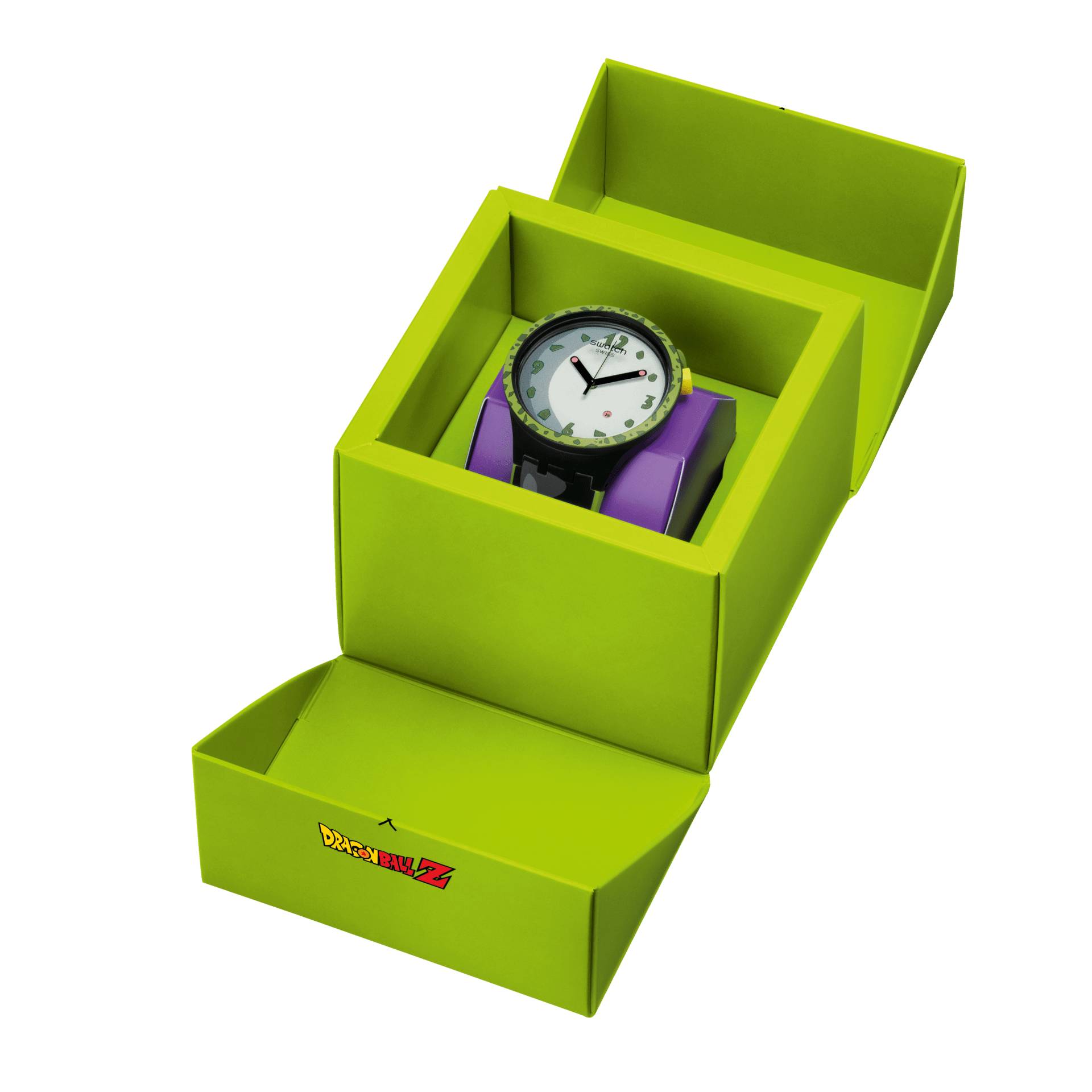 Orologio Uomo Swatch Bioceramica Dragonball Cell Quarzo Solo Tempo SB01Z401