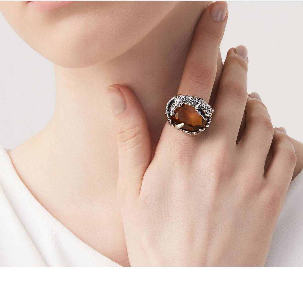 Anello Donna Giovanni Raspini Argento 925 Leopardo 11911/16