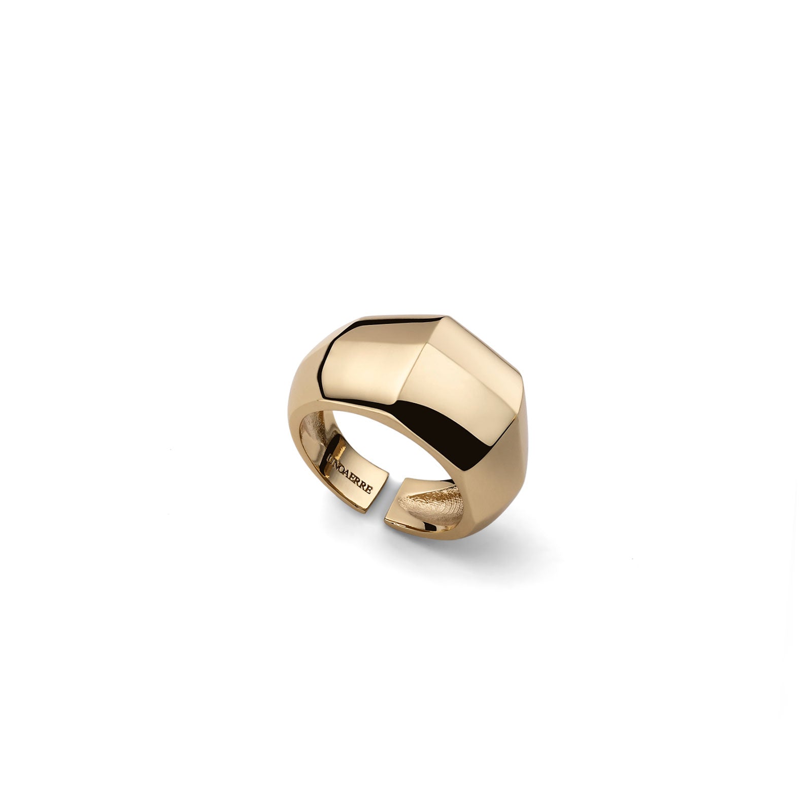 Anello Donna Unoaerre Doppio Filo Bronzo Dorato Groumette Serpente 581480