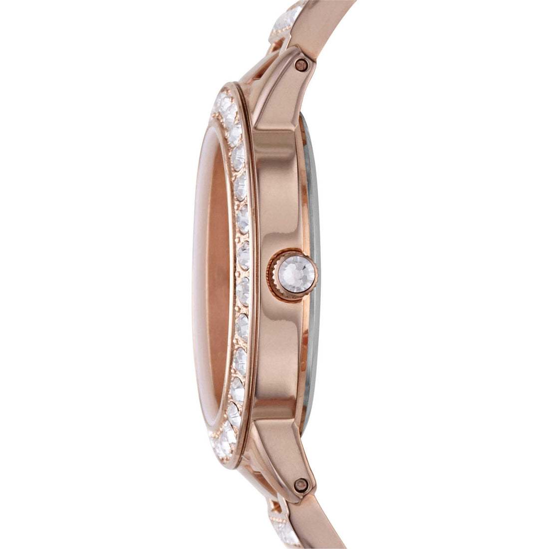 Orologio Donna Fossil solo tempo con ghiera e cinturino zirconati ES3020