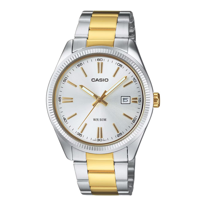 Orologio Unisex Casio Acciaio Bicolore Quarzo Oro MTP-1302PSG-7AVEF
