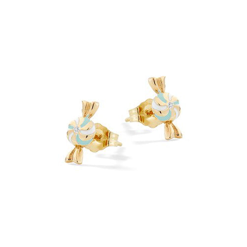 Orecchini Bambina Nanàn Argento 925 Caramella Bianca NAN0481