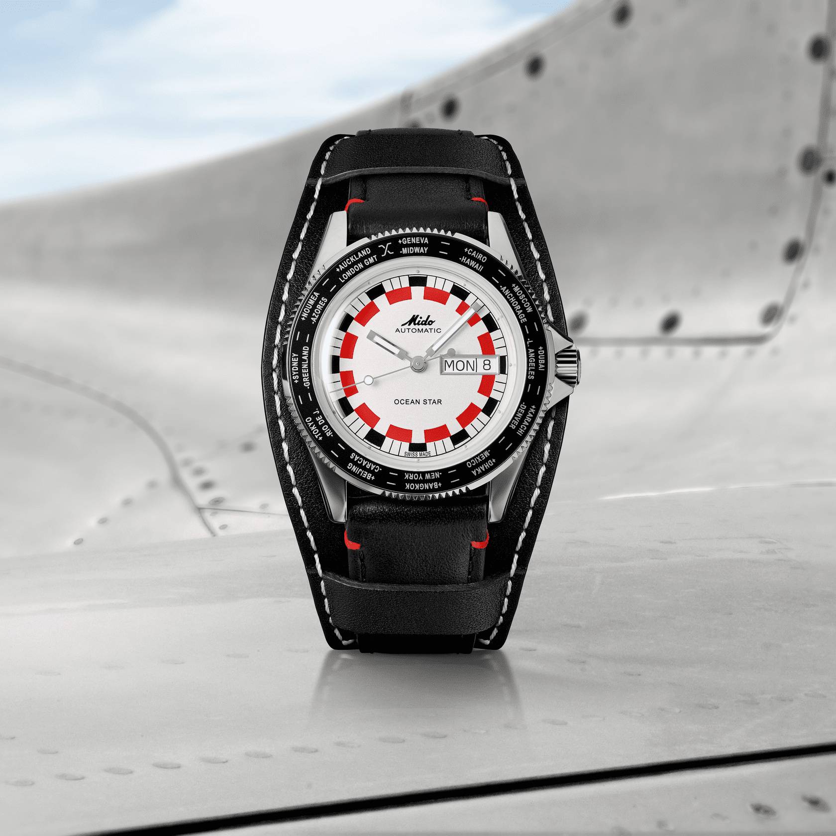 Orologio Uomo Mido Automatico Ocean Star Worldtimer M0268301603000