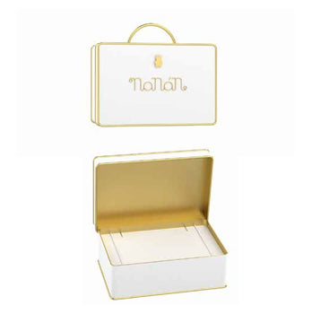 Bracciale Bimbo Nanan Oro 9 KT Personalizzabile Orso Cuori Rossi NGLD0015