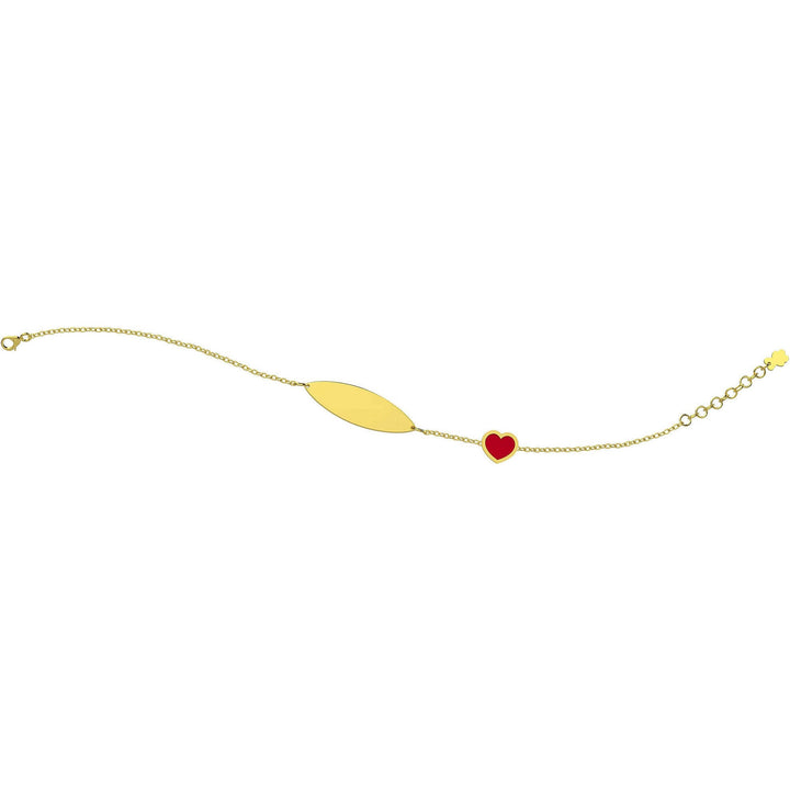 Bracciale Bambina Nanan Oro 9 KT Personalizzabile Cuore NGLD0038