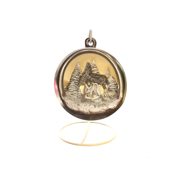 Sfera Di Natale Con Natività Ceramex 128 cm Toupe Led 3036.80