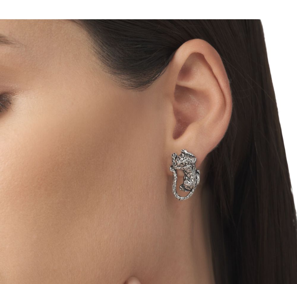 Orecchini Donna Giovanni Raspini Argento 925 Pantera 12272