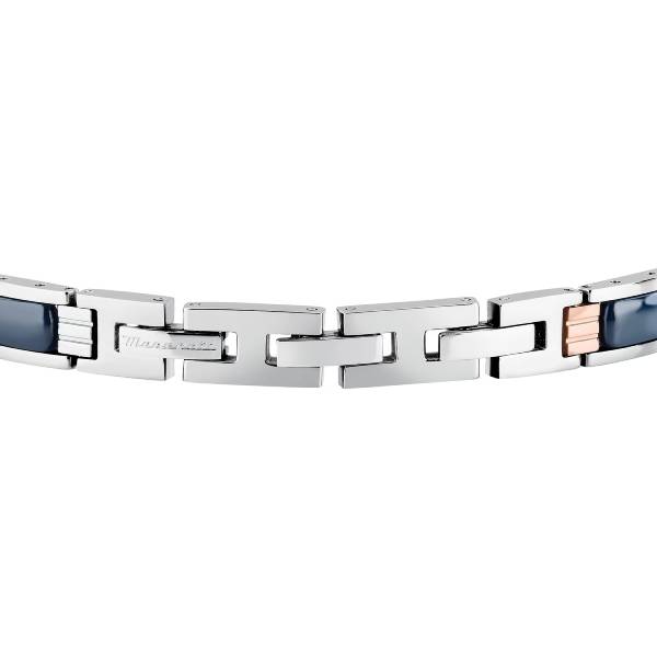 Bracciale Uomo Maserati Acciaio Ceramica Blu JM426ATZ101