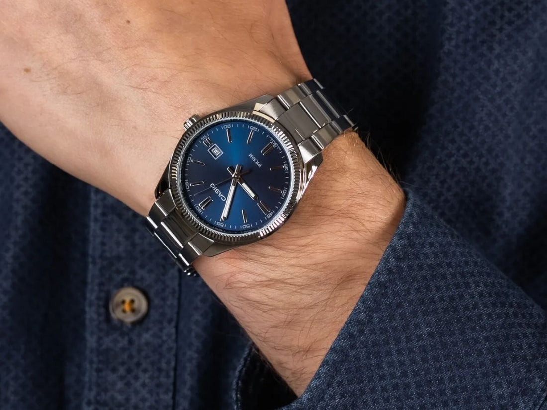 Orologio Unisex Acciaio Casio Quarzo Blu MTP-1302PD-2AVEF