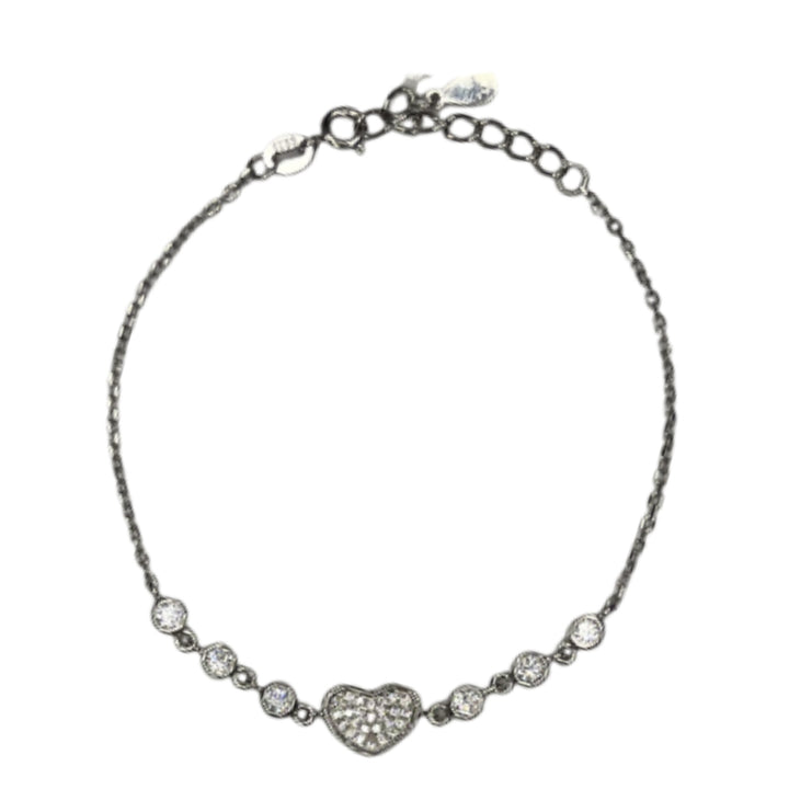 Bracciale Donna Re Mida Argento Cuore Zirconi BR-Djv-24