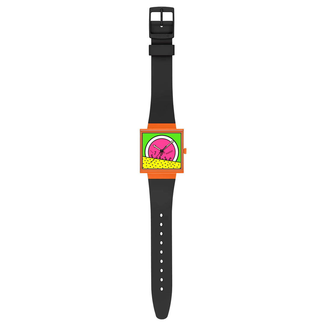 Orologio Unisex Swatch What IF BREAK TIME Cassa Quadrata SO34Z101