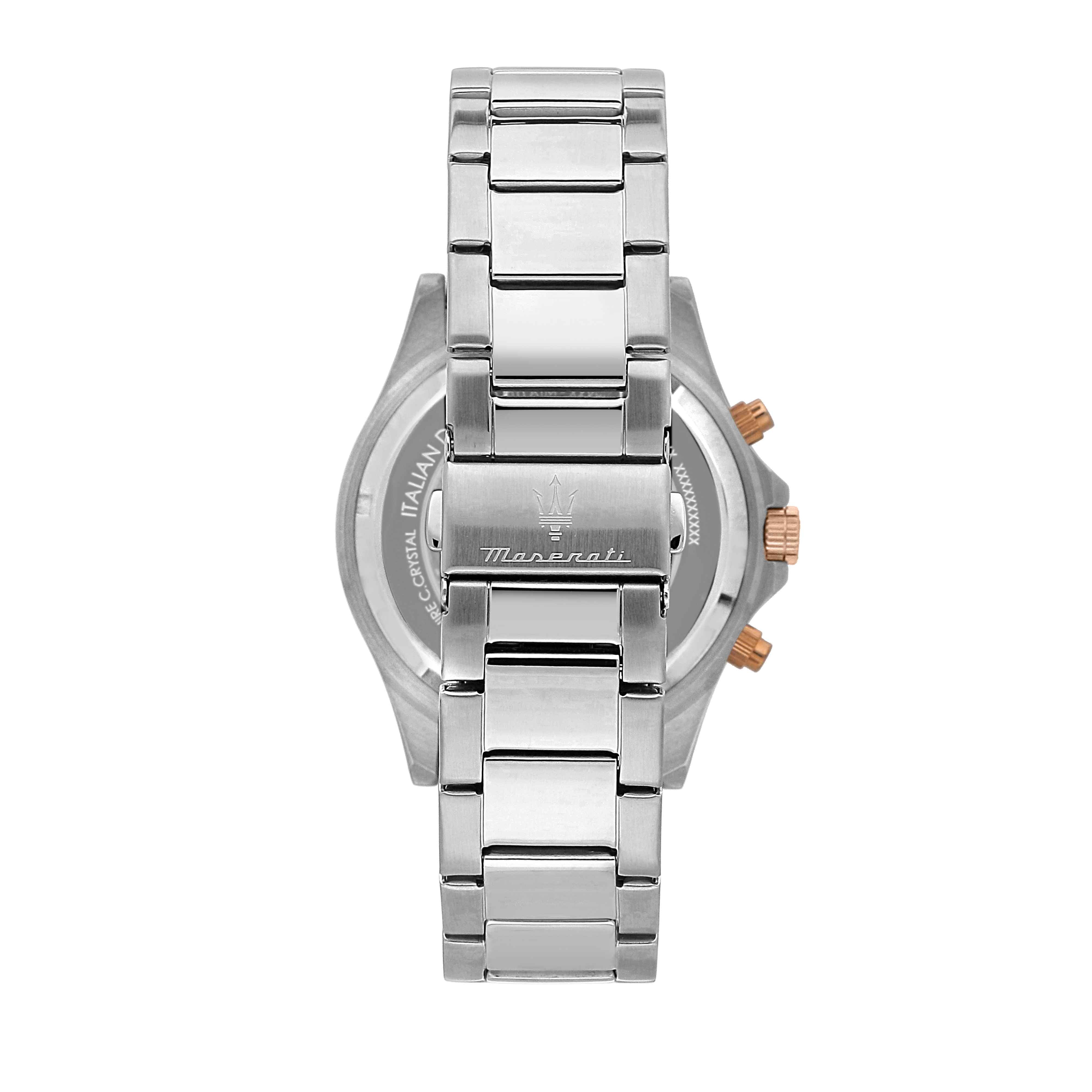 Orologio Uomo Maserati Acciaio Bicolore Quarzo Cronografo Data Blu R8873640022