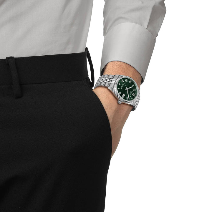 Orologio Uomo Tissot Ballade Powermatic 80 COSC Verde T1564081109300