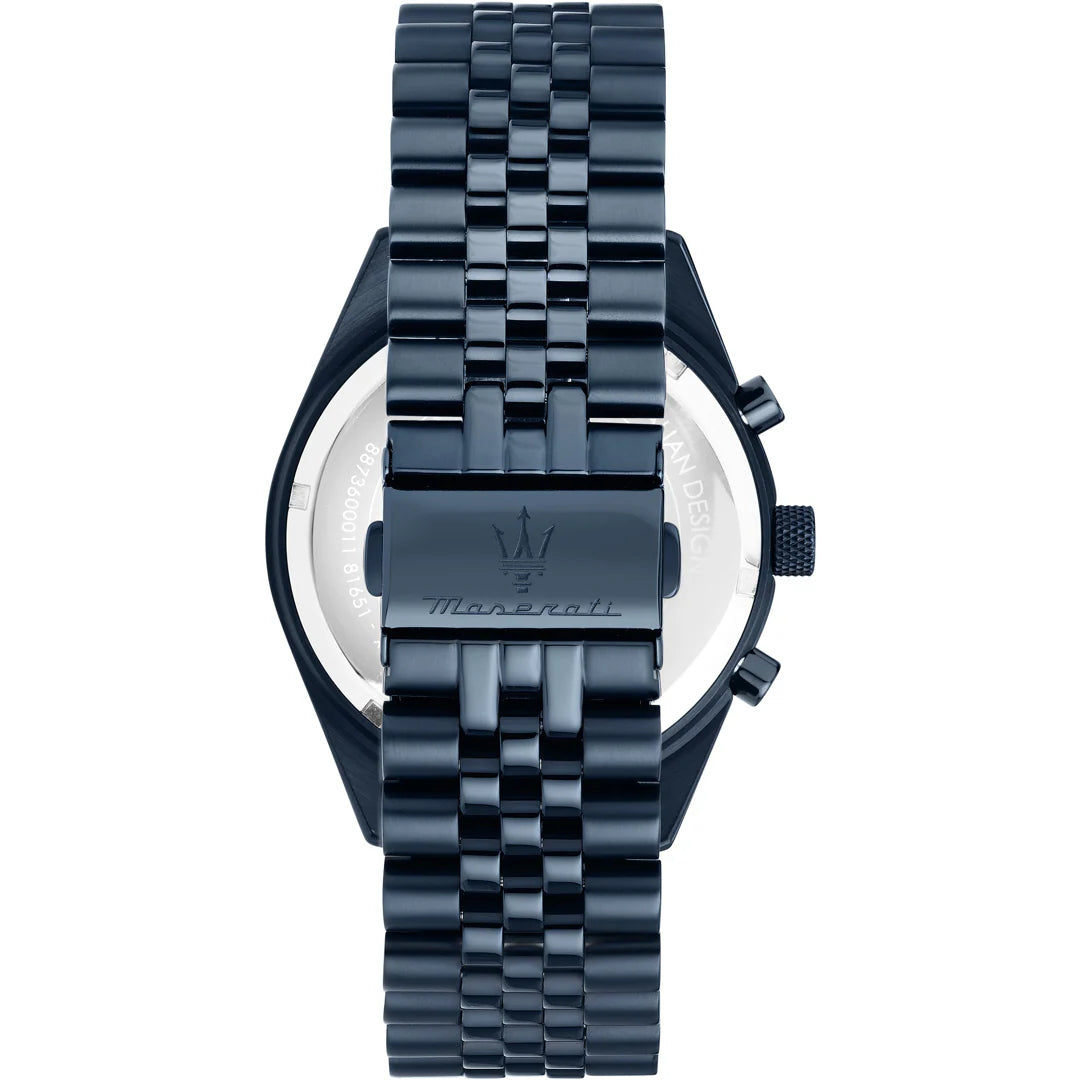 Orologio Uomo Maserati Acciaio Quarzo  Blu Data 100 M R8873600011