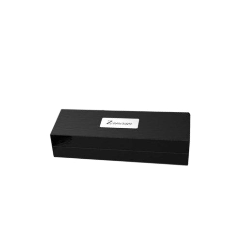 Penna Uomo Zancan Sfera Acciaio Lucido Diamante Nero HPN035-DN