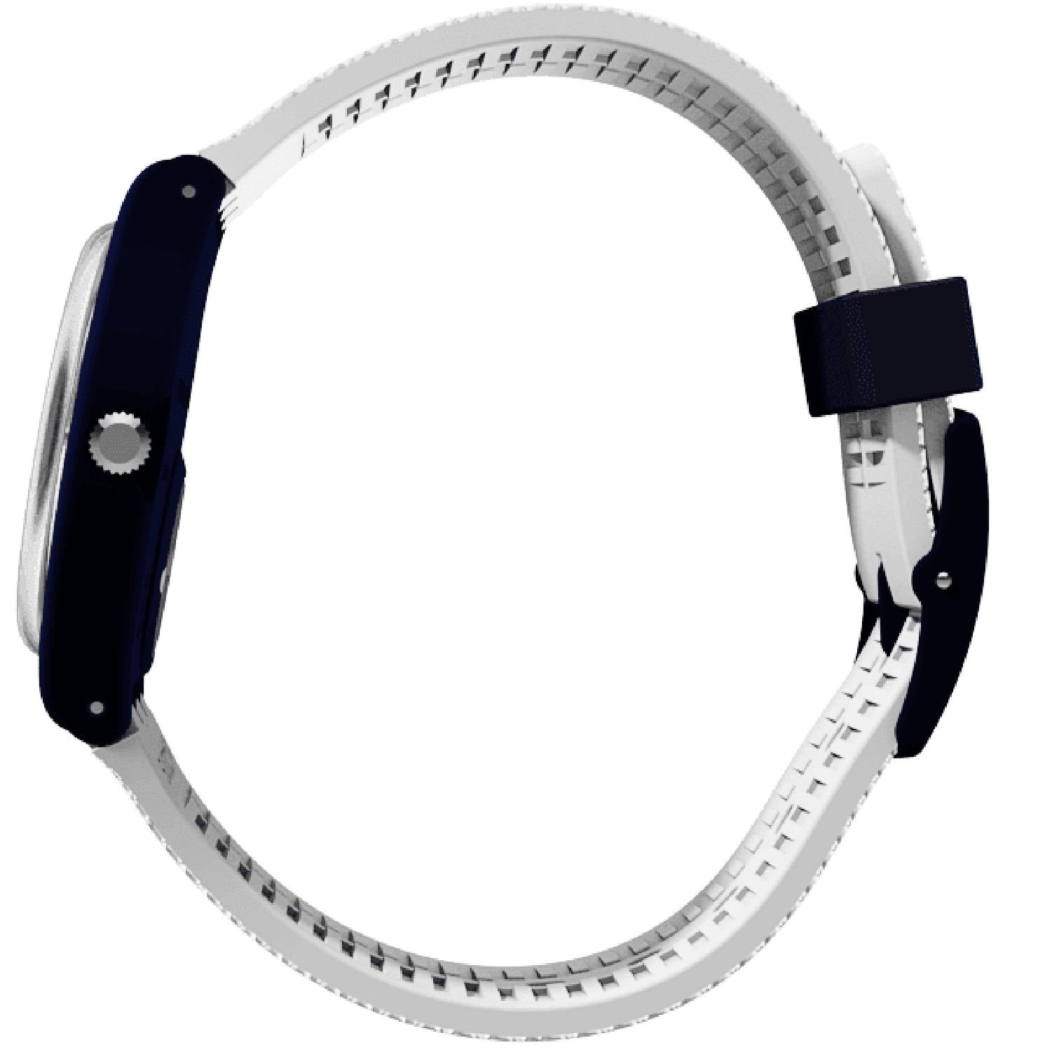 Orologio Donna Gomma Silicone Swatch Quarzo Solo Tempo Doppia Data Bianco GN720