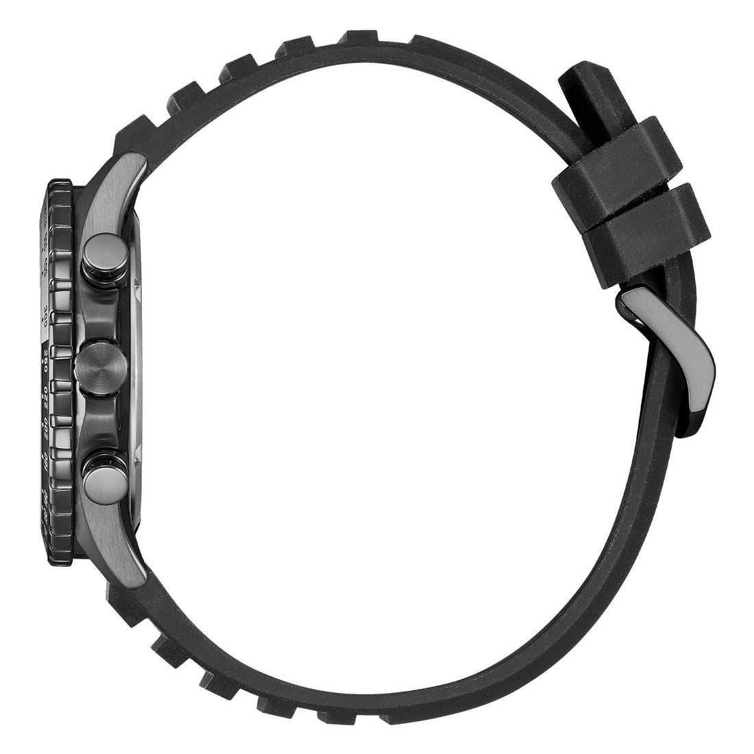 Orologio Uomo Citizen Nero Gomma Eco-Drive Cronografo Acciaio AT2565-05E