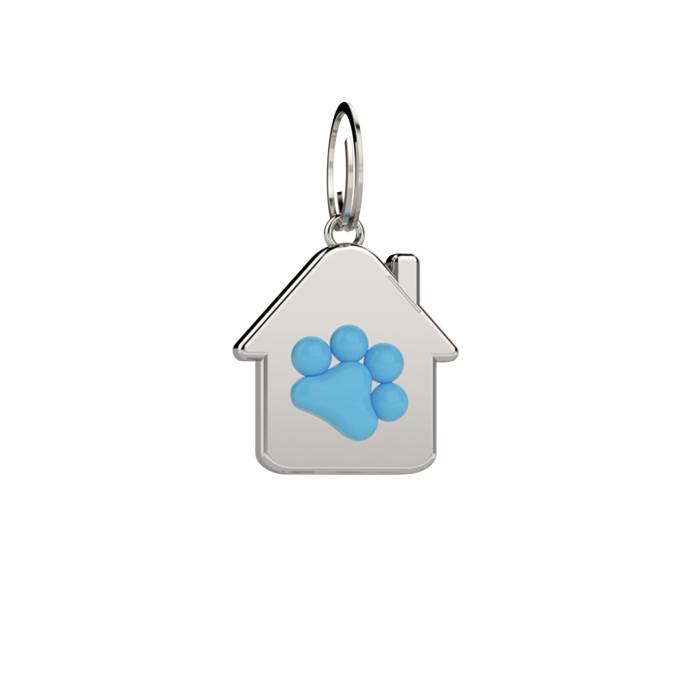 Medaglina Pets Liu Jo Acciaio Casa Zampa Azzurra LJP003