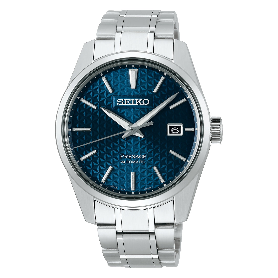 Orologio Uomo Seiko Presage Automatico Quadrante Blu Acciaio Data SPB167J1