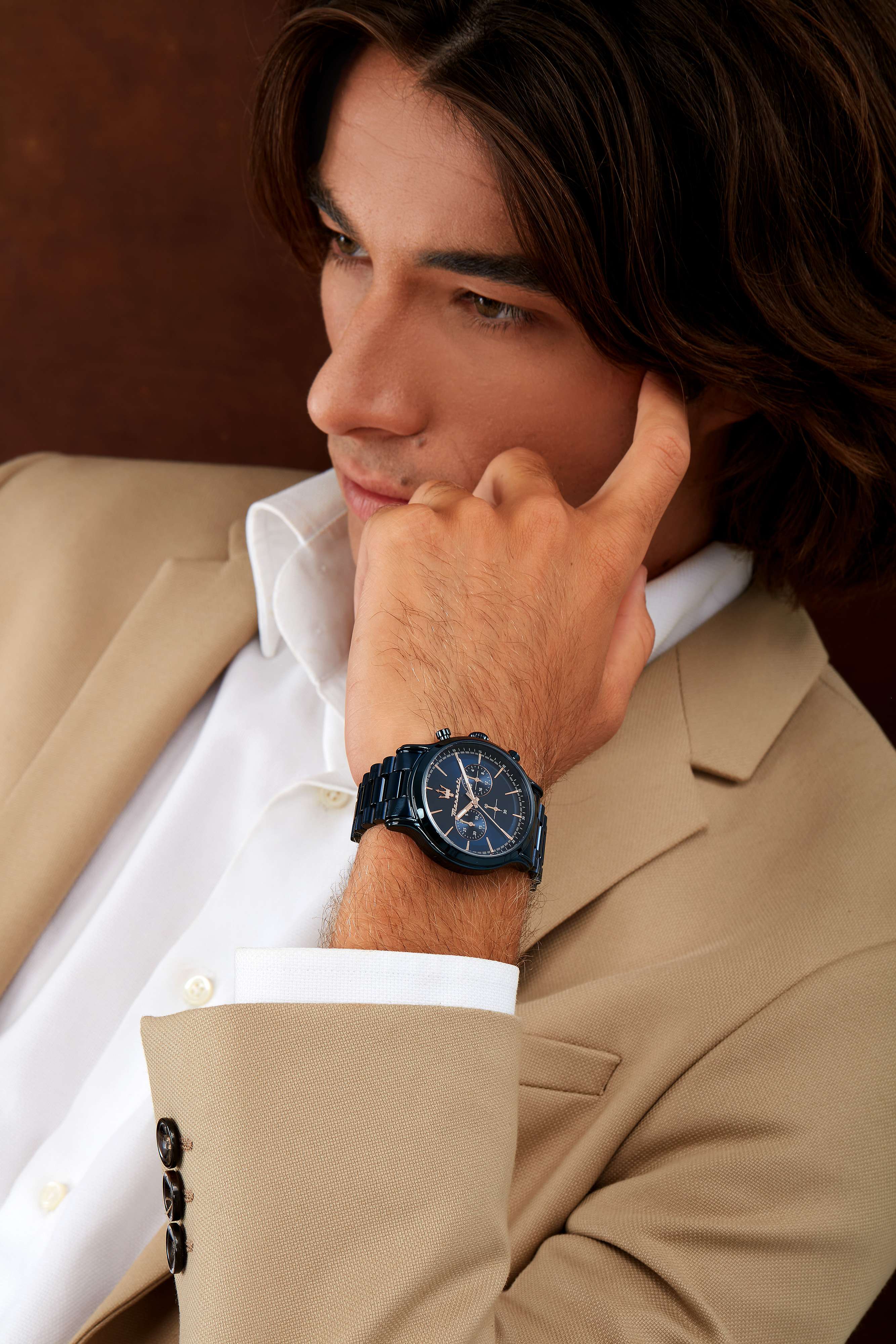 Orologio Uomo Maserati Acciaio Blu PVD Quarzo Cronografo Data R8873618032