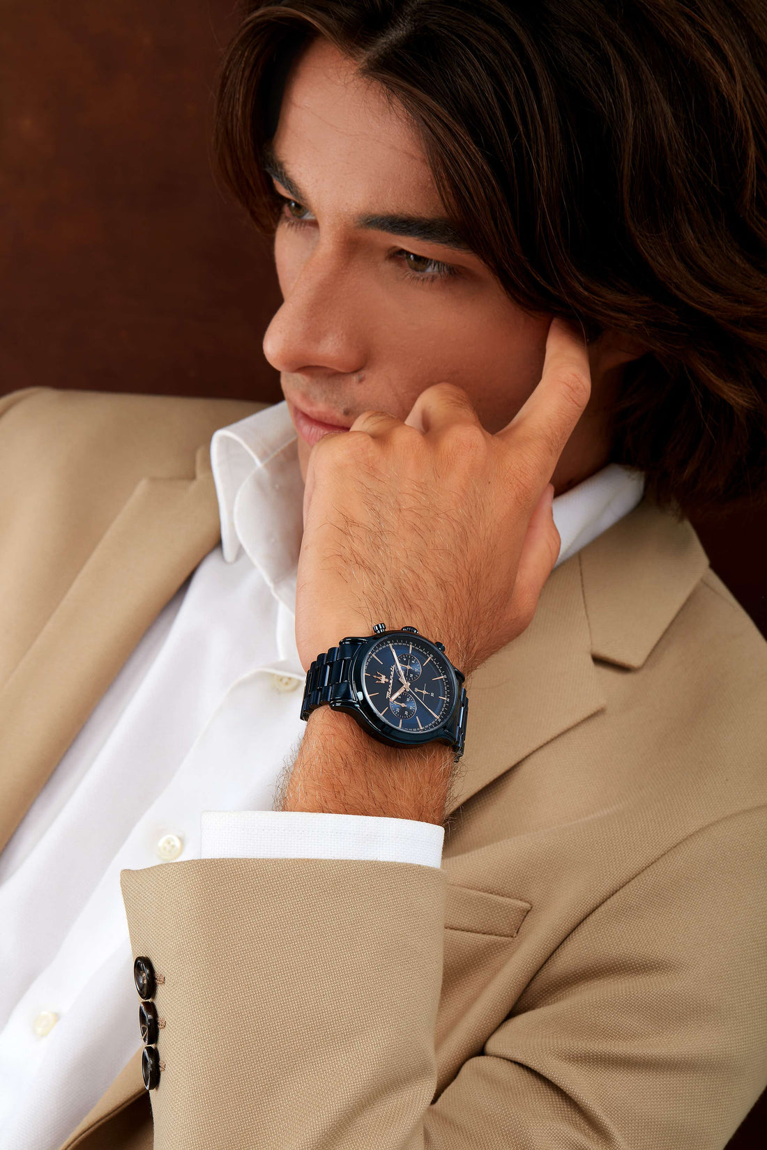 Orologio Uomo Maserati Acciaio Blu PVD Quarzo Cronografo Data R8873618032