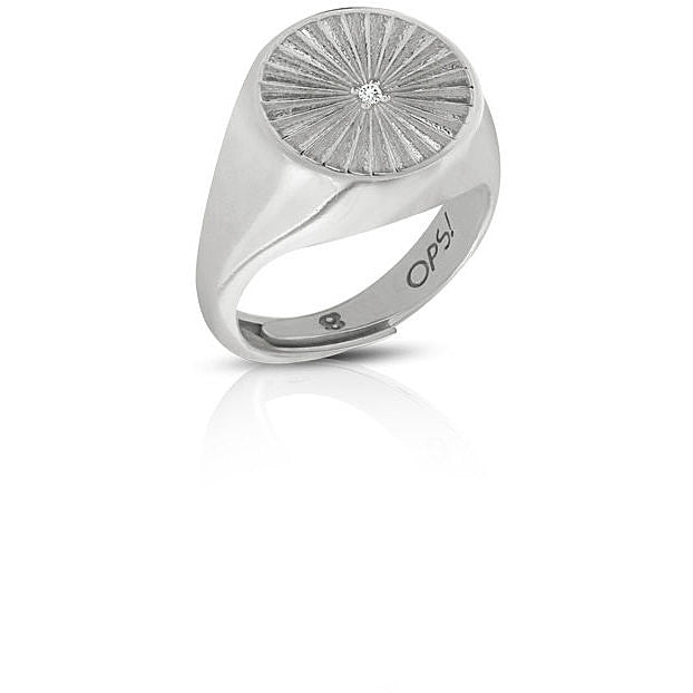 Anello Donna Ops Objects Argento 925 Chevalier Placcatura Rodio Zircone OPS-ICG45