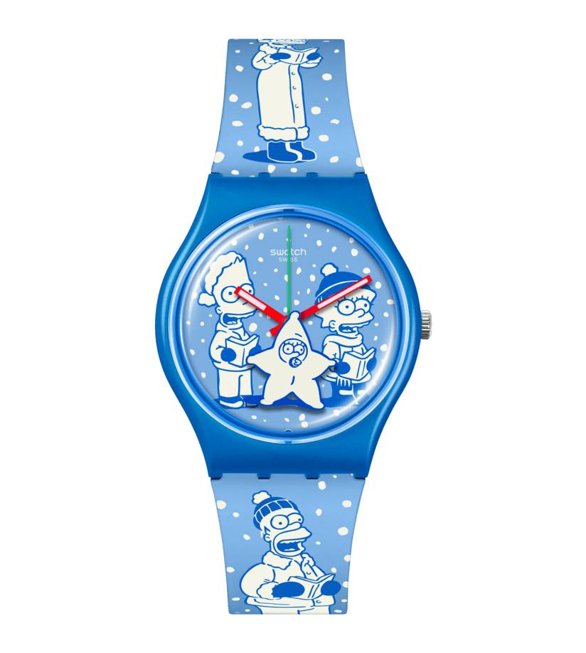 Orologio Bambino Swatch The Simpson Natale Quarzo Solo Tempo SO28Z126