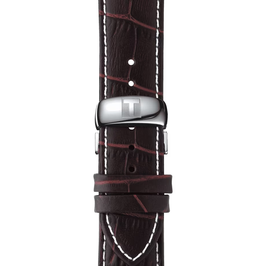 Orologio Uomo Tissot Tradition Acciaio Quarzo Cronografo Bianco Data T0636171603700