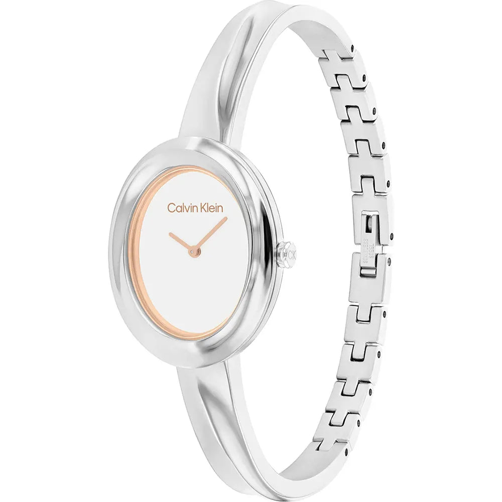 Orologio Donna Acciaio Calvin Klein Quarzo Solo Tempo  Lucido 25100055