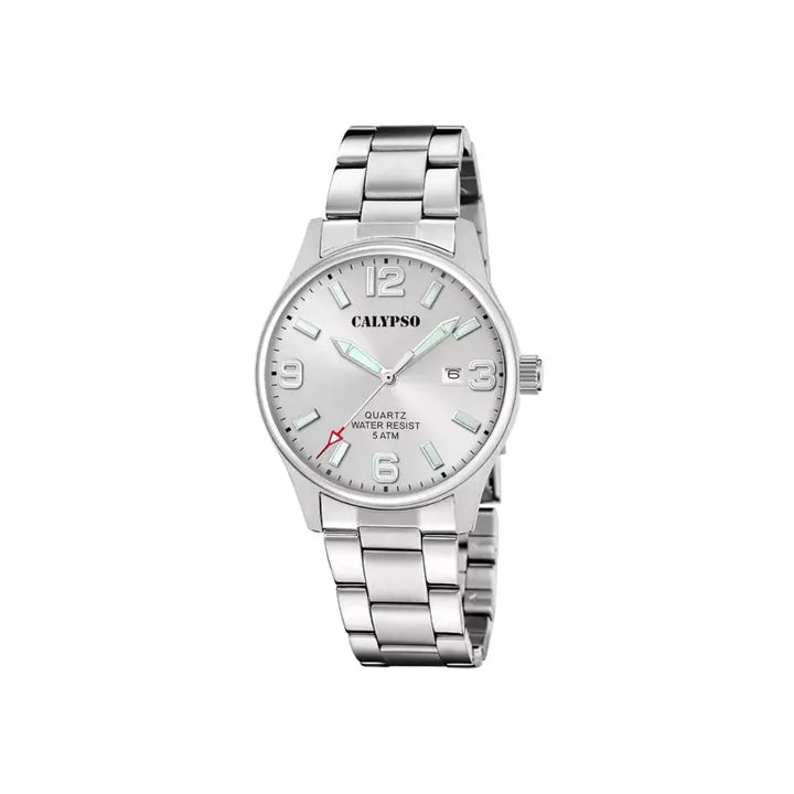 Orologio Uomo Calypso Gomma Quarzo Solo Tempo Acciaio Argentè K5860/2