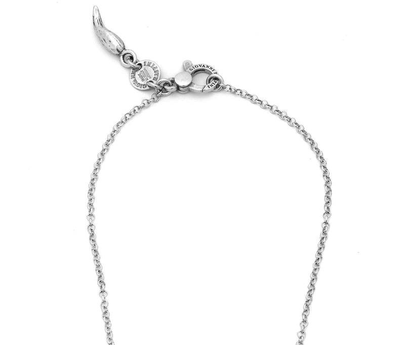 Collana Donna Giovanni Raspini Argento 925 Ciondolo Boule Margherite 11597