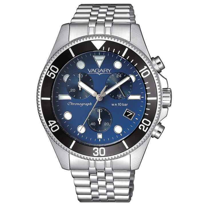 Orologio uomo Cronografo Vagary By Citizen Acqua cinturino jubilee VS1-019-71