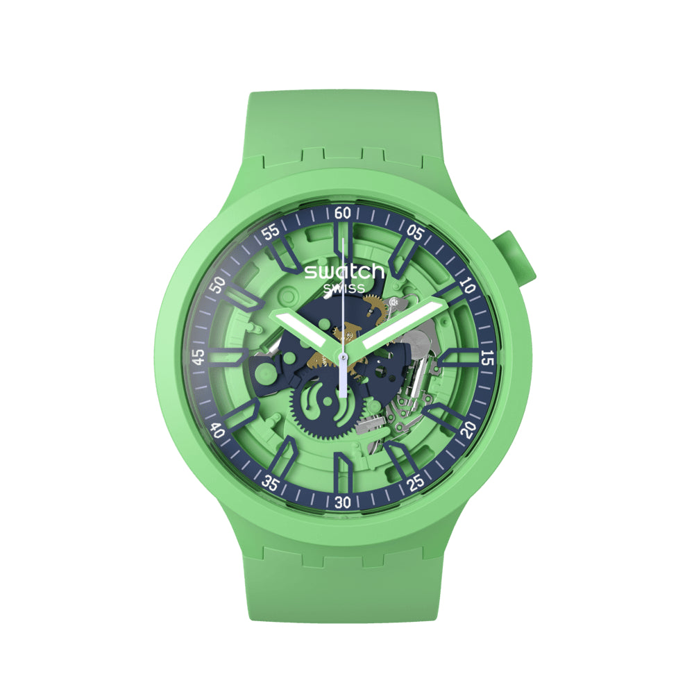 Orologio Uomo Swatch Verde Quarzo Solo Tempo SB01G101