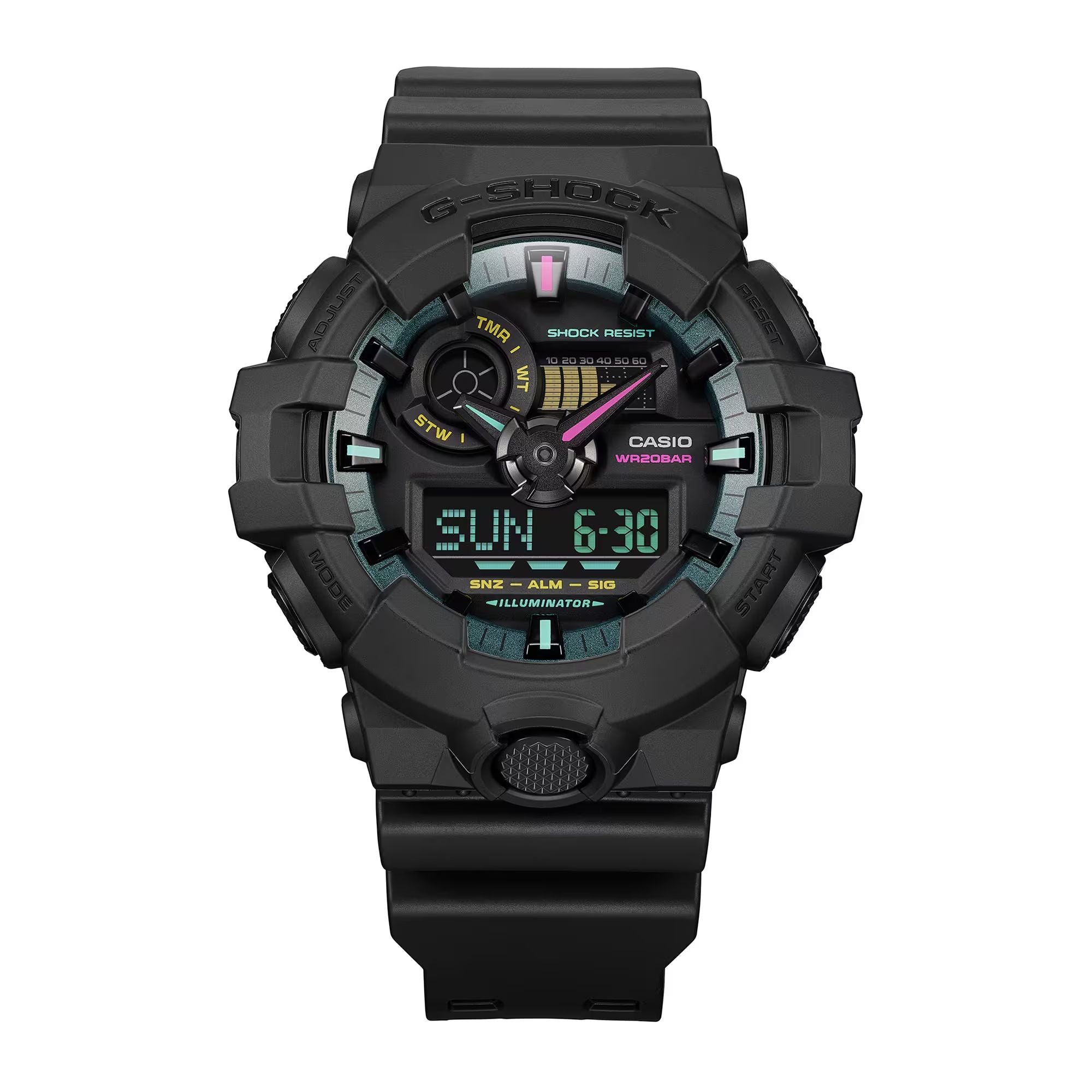 Orologio Uomo Casio G-SHOCK Quarzo Nero Fluorescente GA-700MF-1AER
