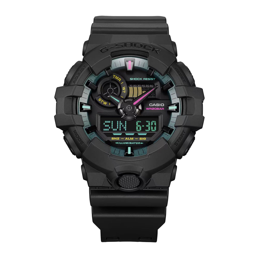 Orologio Uomo Casio G-SHOCK Quarzo Nero Fluorescente GA-700MF-1AER