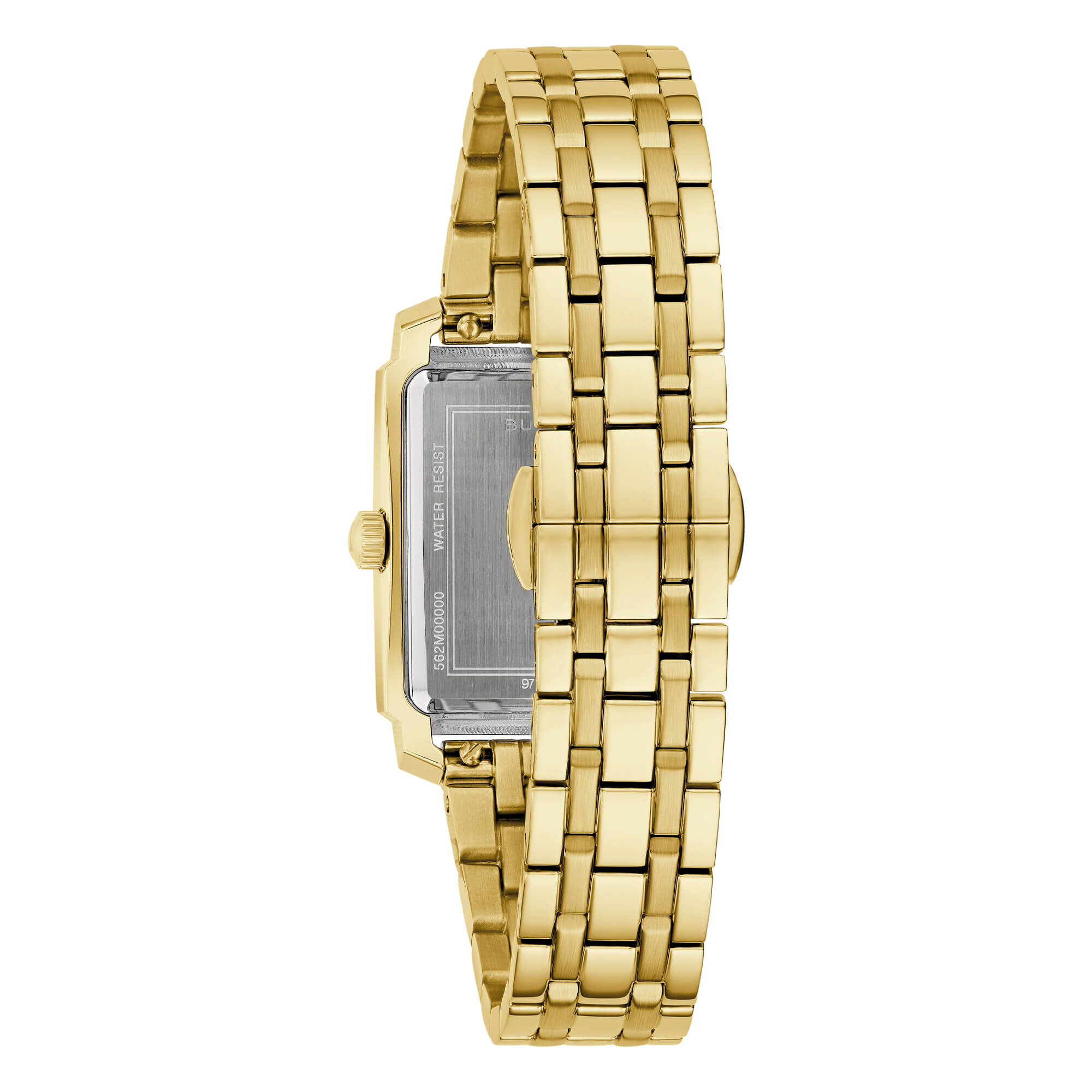 Orologio Donna Bulova Quarzo Sutton Tank Acciaio Dorato 97L186