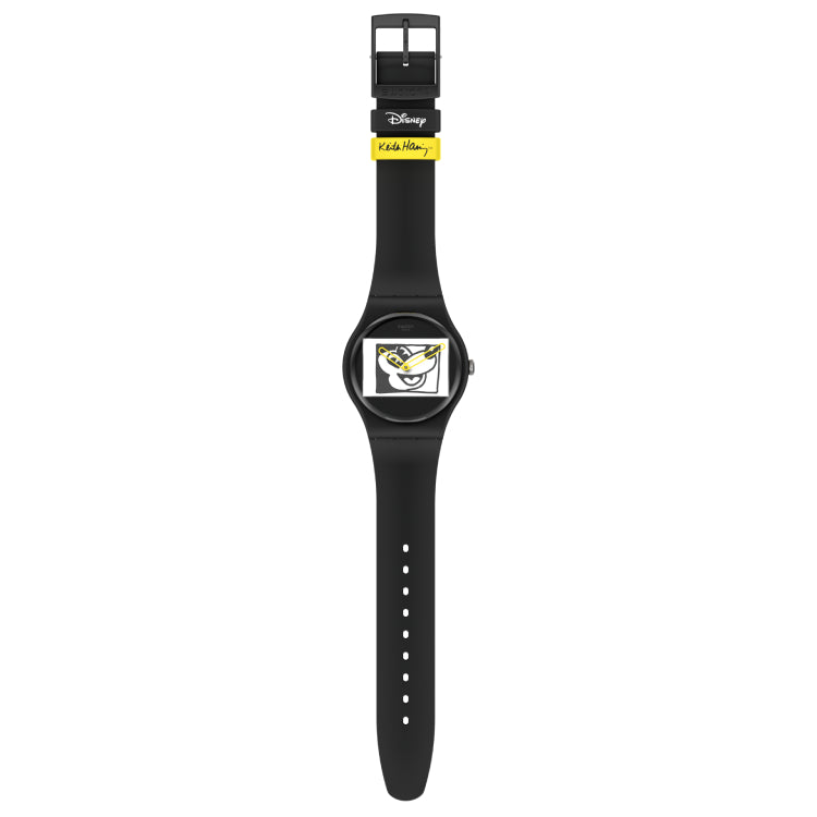 Orologio Uomo Swatch Quarzo Solo Tempo Mickey Mouse SUOZ337