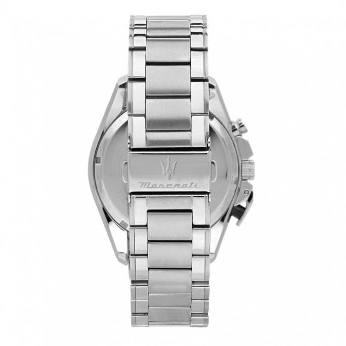 Orologio Uomo Maserati Traguardo Acciaio Satinato Quarzo Nero Crono R8873612066