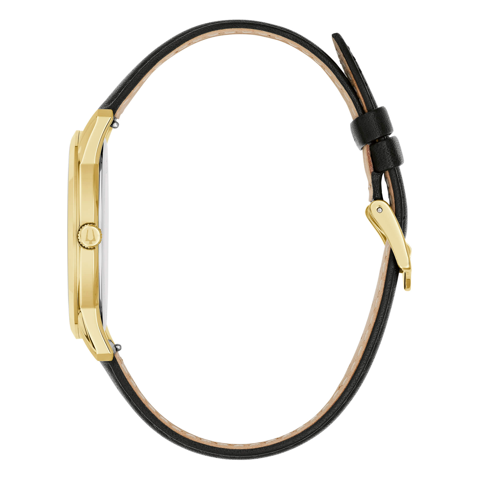 Orologio Uomo Bulova Sutton Oro Classic Numeri Arabi Quarzo Pelle 97B238