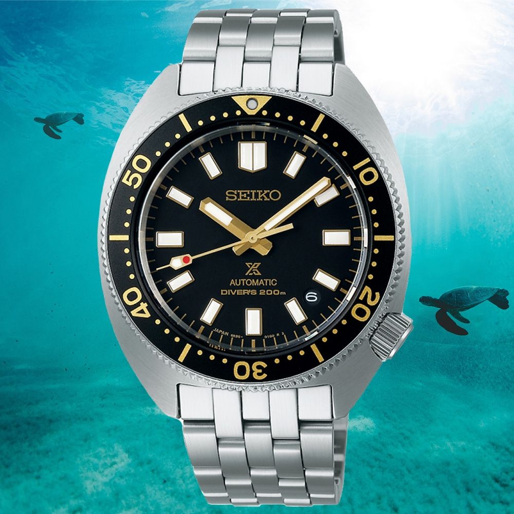 Orologio Uomo Seiko Prospex Turtle Automatico Premium Acciaio Data Nero SPB315J1