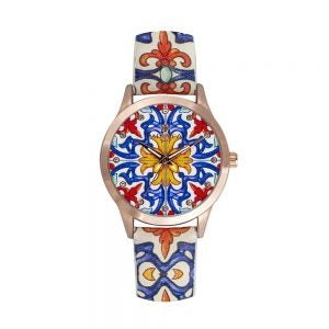 Orologio Donna Mizzica Keramons Quarzo Solo Tempo Cinturino Pelle