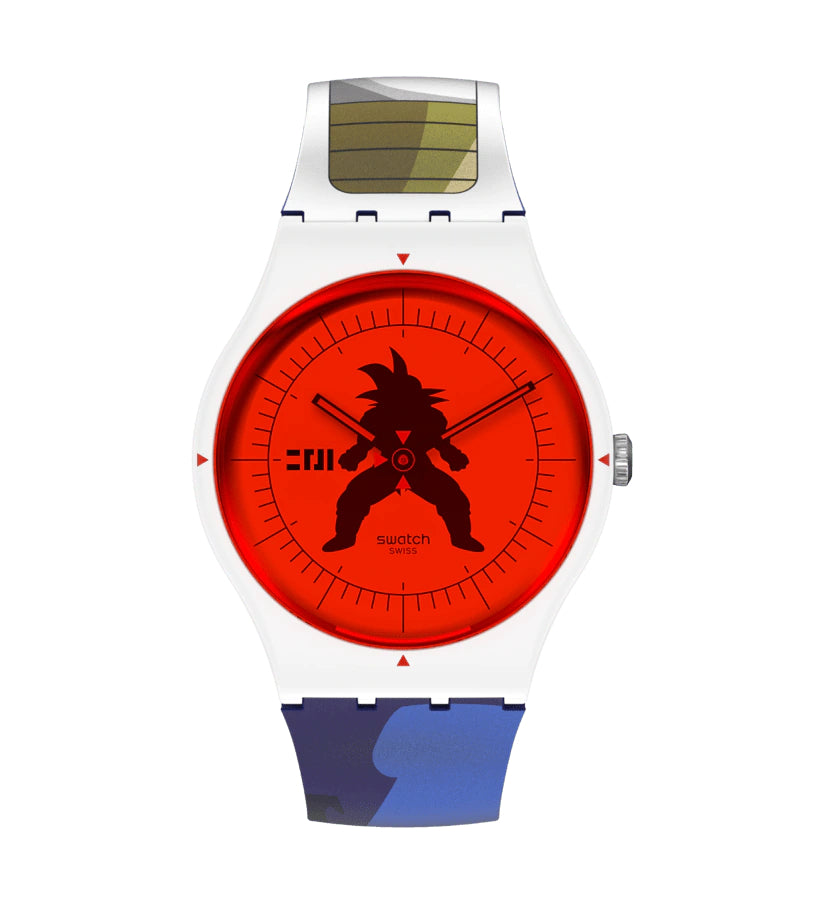 Orologio Uomo Swatch Dragonball Vegeta Quarzo Solo Tempo SUOZ348